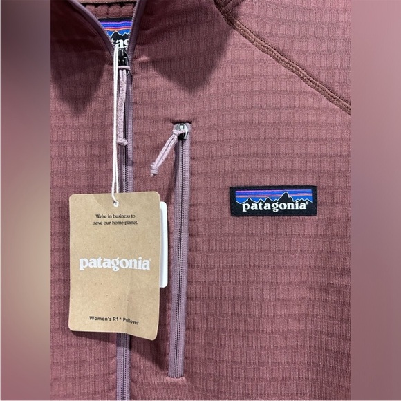 Patagonia Women's Large R1 Air Zip-Neck Pullover Performance Jacket Pink NWT - Picture 5 of 10